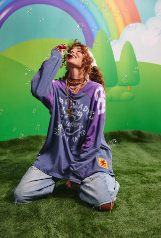 The High Quality Human L/S tee - Purple