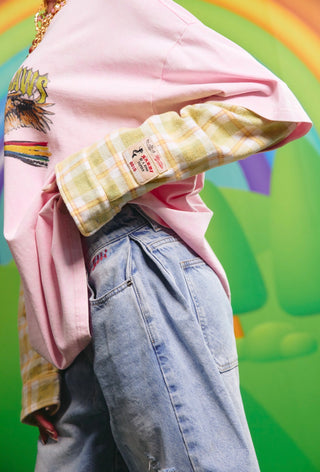 The Sabbi Outlaw shirt - Pink Green