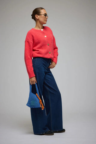 Aime cardigan - coral