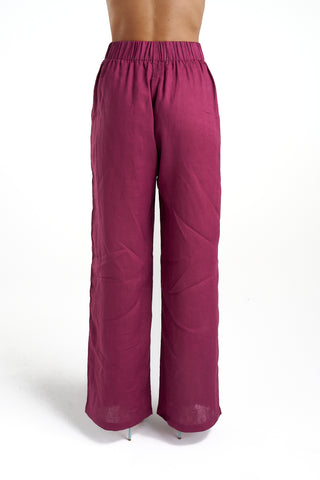 Summi Summi - Sig Linen pant - Plum