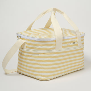 Light cooler bag - Butternut stripe