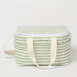 Light cooler bag - Olive stripe