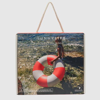 Tube pool ring - Red stripe