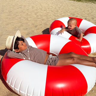 Tube pool ring - Red stripe