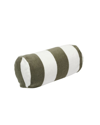 Inflatable beach pillow - Olive stripe