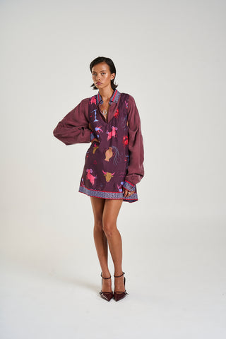 L/S Oversized shirt- Zodiac