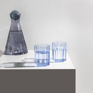 Fazeek - Wave glass - Blue - Set of two