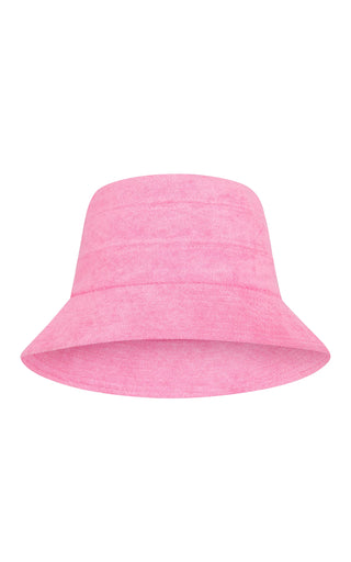 Araminta James - Terry bucket hat - Candy pink