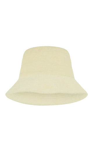 Araminta James - Terry bucket hat - Lemon meringue