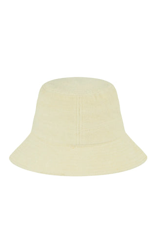 Araminta James - Terry bucket hat - Lemon meringue